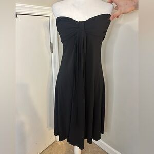 Trina Turk black Strapless‎ dress size 8 Y2K